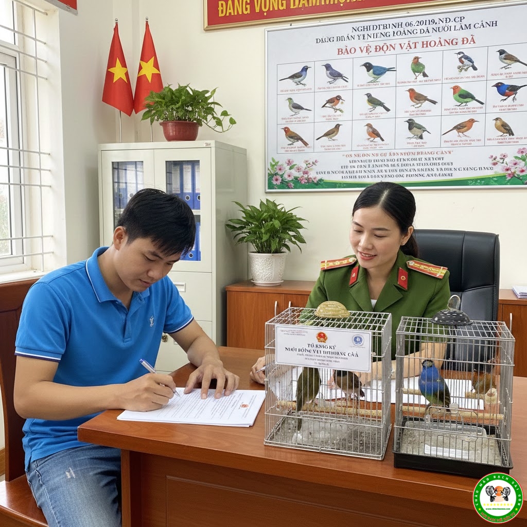 HƯỚNG DẪN CHI TIẾT THỦ TỤC ĐĂNG KÝ NUÔI CHIM RỪNG VÀ CHIM HOANG DÃ
